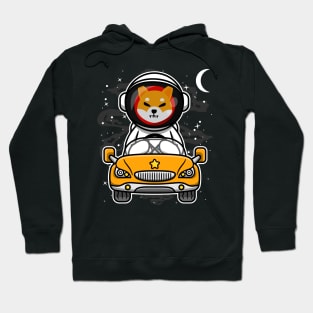 Astronaut Car Shiba Inu Coin To The Moon Crypto Token Shib Army Cryptocurrency Wallet HODL Birthday Gift For Men Women Hoodie